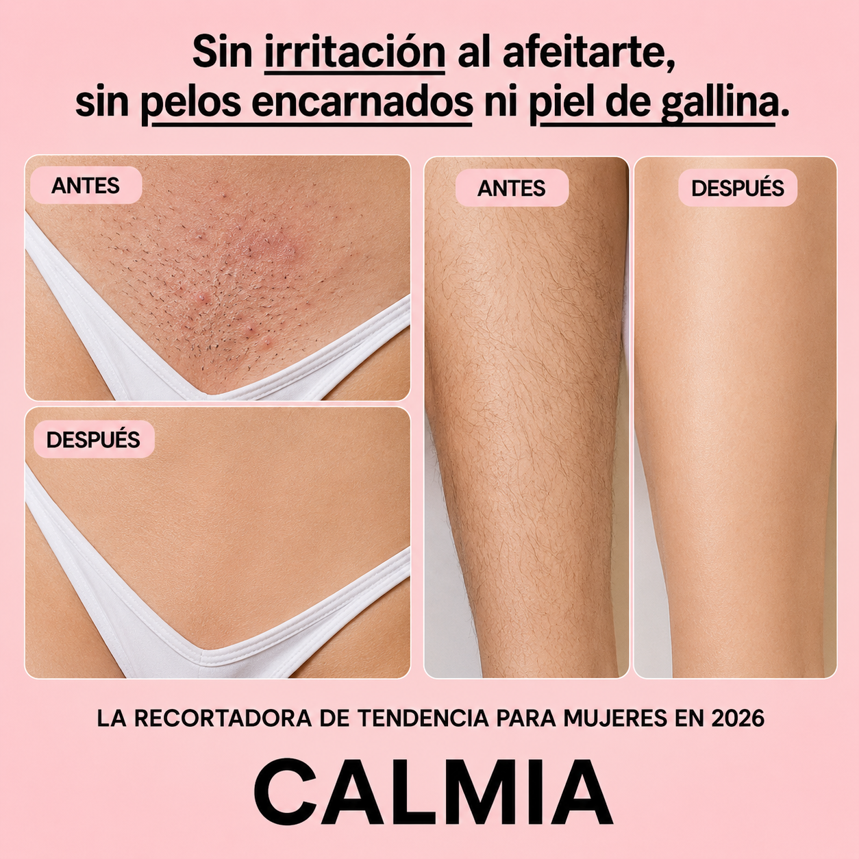 Calmia SilkShave — Depilación Íntima Sin Dolor ni Irritación