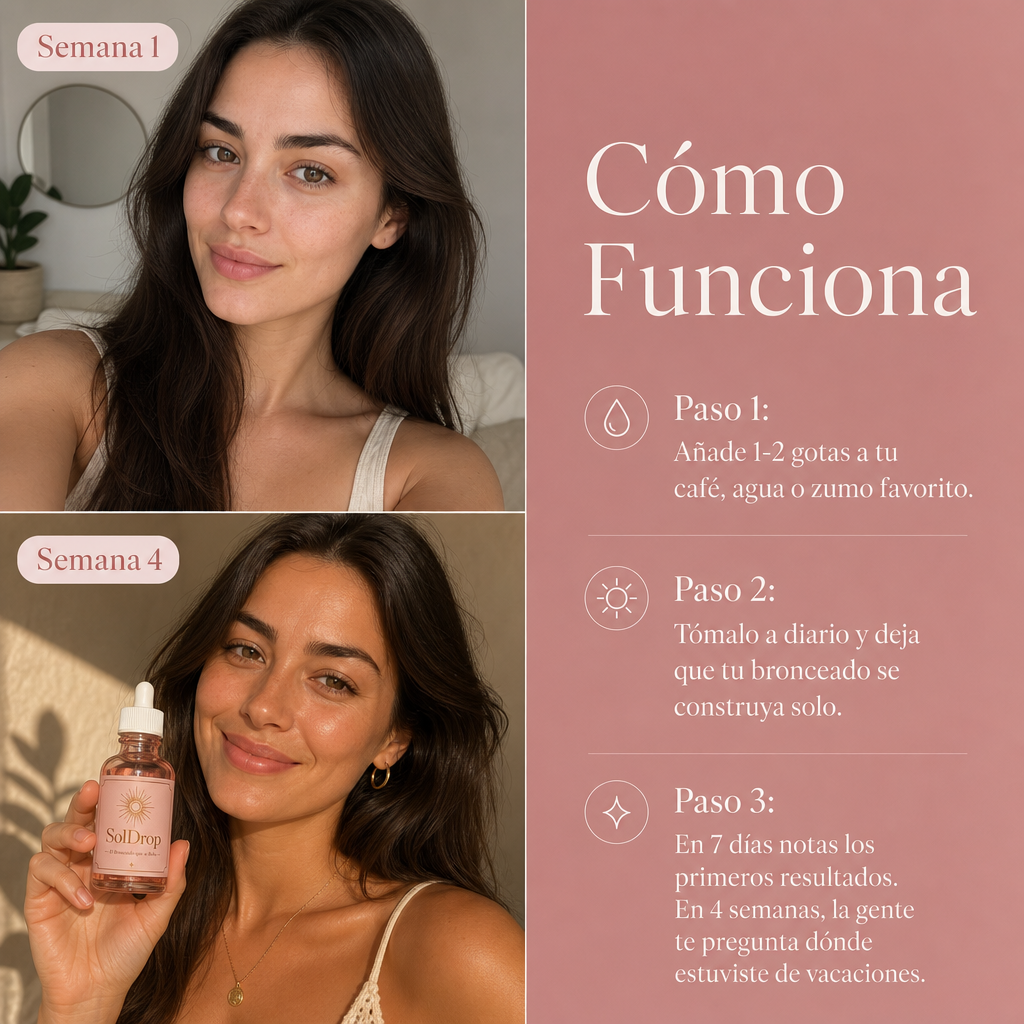 SolDrop — Gotas Bronceadoras Naturales
